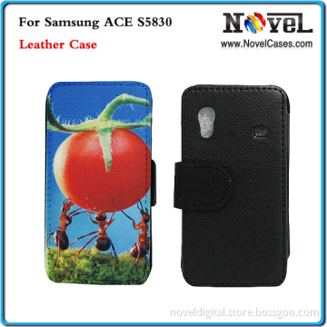 Sublimation Phone Case for Samsung S5830 /Blank Leather Phone Case